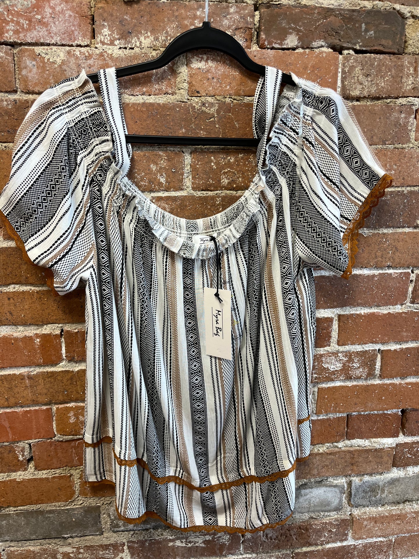 Patterned Streak Top