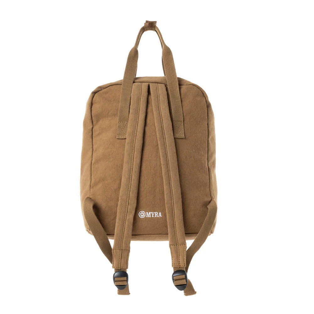 Pioneer Trek Canvas Backpack Bag in Rust Tan