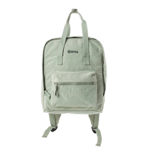 Pioneer Trek Canvas Backpack Bag in Lite Green