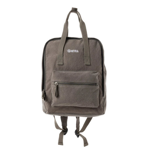 Pioneer Trek Canvas Backpack Bag in Grey